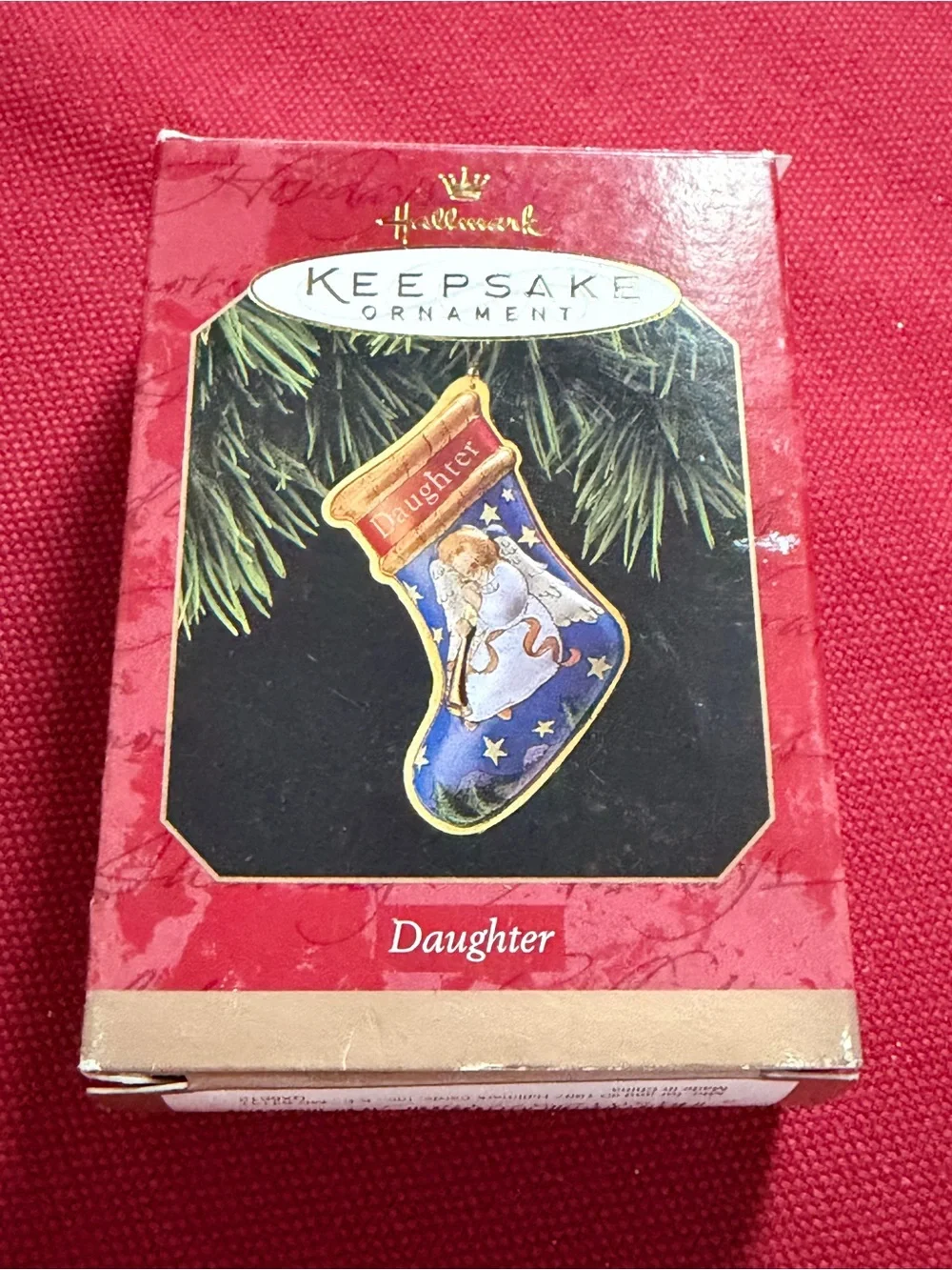 Vintage 1997  Hallmark Keepsake Daughter Stocking Ornament by Katrina Bricker